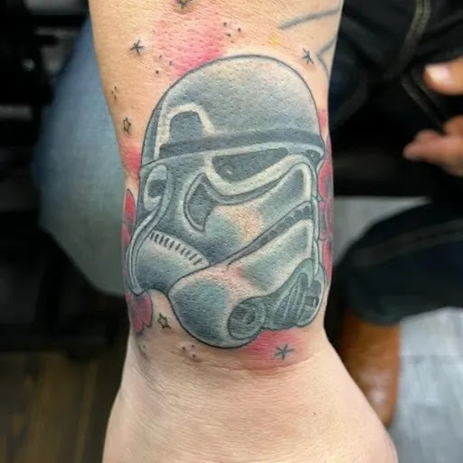 Explore female lion tattoo ideas, creative tattoo ideas in Mckinney, available at Borrowed Time Fine Art Gallery Tattoo Shop