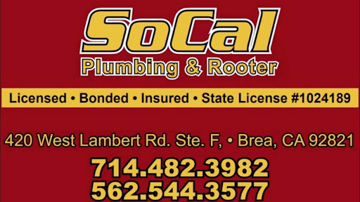 SoCal Plumbing & Rooter Inc. in Brea, California