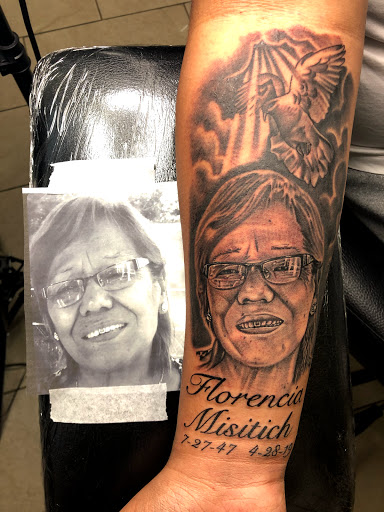 Explore redrum tattoo ideas, creative tattoo ideas in Passaic, available at District 36 Tattoo Parlor