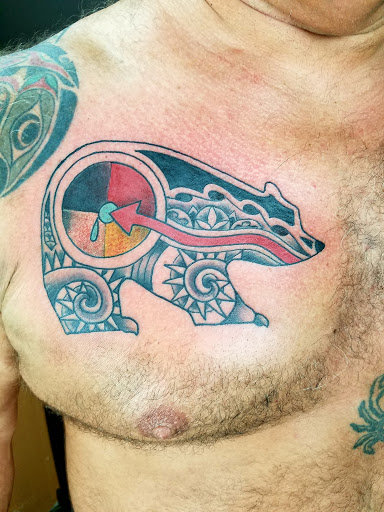 Explore crane tattoo ideas, creative tattoo ideas in Powell, available at Hummingbird Tattoo Studio