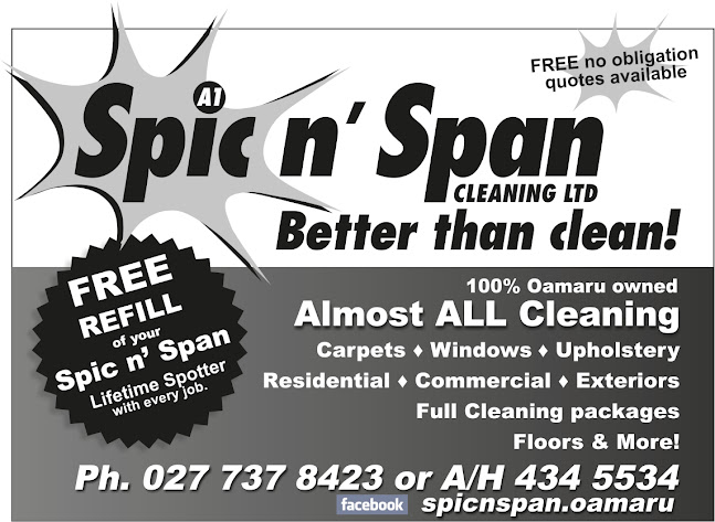 Reviews of Spic n' Span Cleaning Ltd in Timaru - House cleaning service