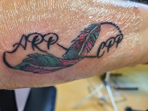 Explore animal crossing tattoo ideas, creative tattoo ideas in Hampton, available at Matriarch Gallery