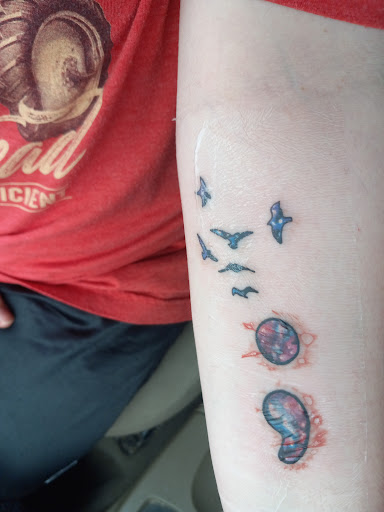 Explore radiology tattoo ideas, creative tattoo ideas in Greensburg, available at Queen Of Hearts Tattoo Studio