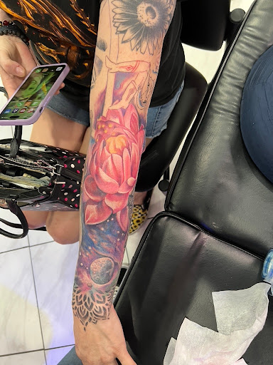 Explore neck tattoos for men ideas, creative tattoo ideas in Laughlin, available at Freshwater Tattoo