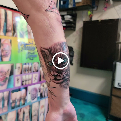 Explore eagle and flag tattoo ideas, creative tattoo ideas in Traverse City, available at Pinups & Needles