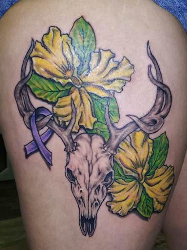 Explore neck tattoos for men ideas, creative tattoo ideas in Sulphur Springs, available at The Highwaymen USA Ink llc.