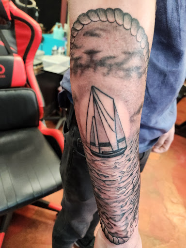 Explore sunscreen tattoo ideas, creative tattoo ideas in Inverness, available at The Perfect Spot Tattoos