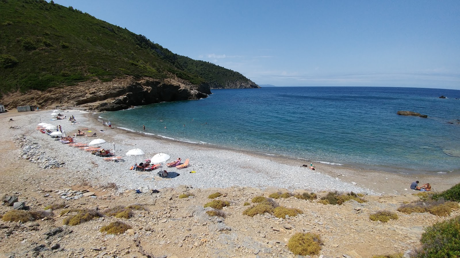 Foto di Paralia Megali Ammos con molto pulito livello di pulizia