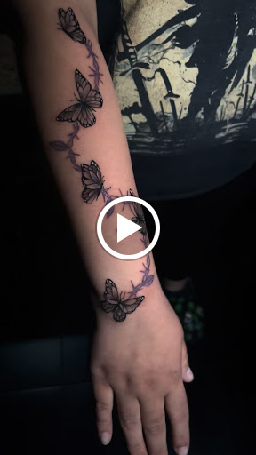 Explore flower arm tattoo ideas, creative tattoo ideas in Las Vegas, available at Posh Tattoo LV