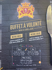 Carte du Uni Buffet à Heillecourt