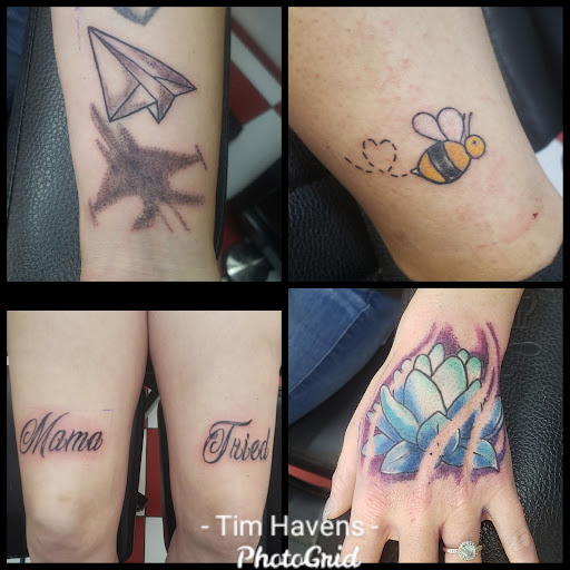 Explore finger name tattoo ideas, creative tattoo ideas in Vinton, available at Cherry Bomb Tattoo and piercing