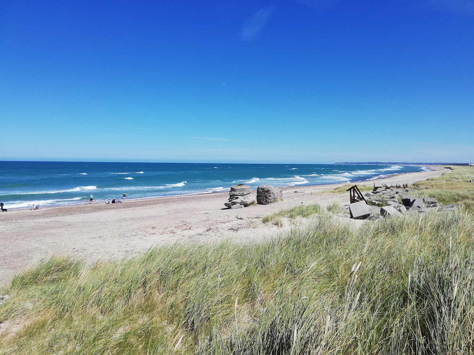 Fotografija Plaža Thorup z svetel pesek površino