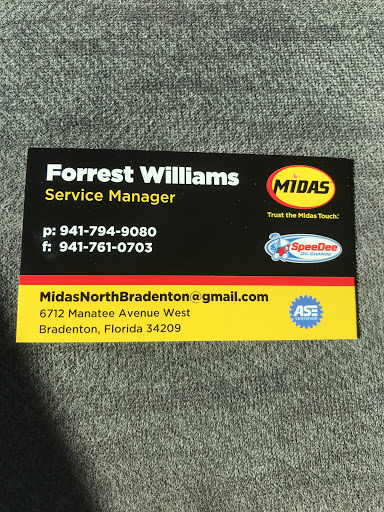 Car Repair and Maintenance «Midas», reviews and photos, 6712 Manatee Ave W, Bradenton, FL 34209, USA