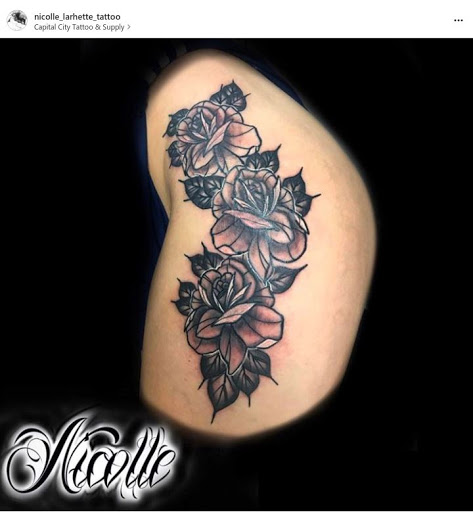 Explore nautical compass tattoo ideas, creative tattoo ideas in Concord, available at Capital City Tattoo LLC