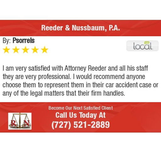 Personal Injury Attorney «Reeder & Nussbaum, P.A.», reviews and photos