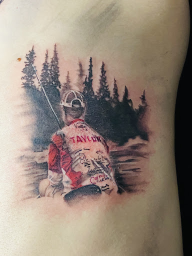 Explore shoulder blade tattoo ideas, creative tattoo ideas in Roanoke, available at Valkyrie Tattoo Studio