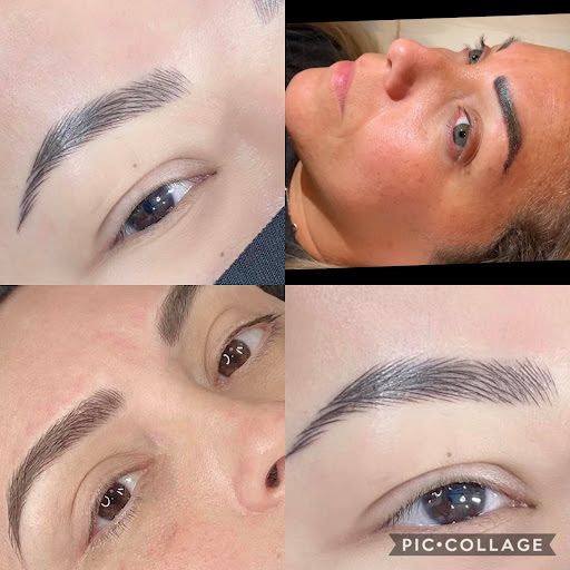 Explore lily flower tattoo ideas, creative tattoo ideas in Savannah, available at Haute Brows. Cosmetic Tattoo