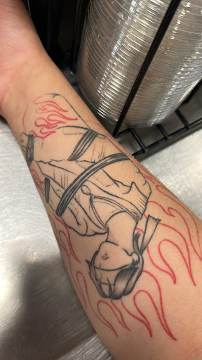 Explore traveler tattoo ideas, creative tattoo ideas in Kissimmee, available at Fallen Heroes Tattoo & Piercing (Florida)