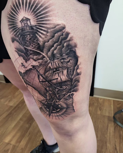 Explore muhammad ali tattoo ideas, creative tattoo ideas in Kansas City, available at Yellow Fly Tattoo Co.