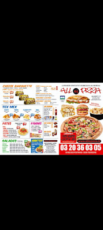 Carte du ALL IN PIZZA à Tourcoing