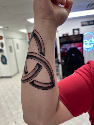 Explore palm size tattoo ideas, creative tattoo ideas in Orland, available at K1LL3R ARTW0RK