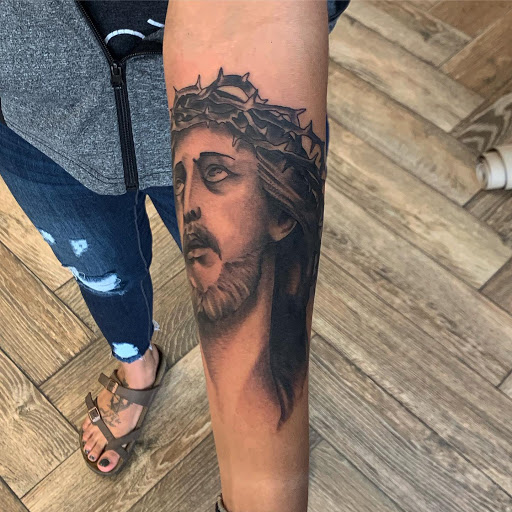 Explore dark art tattoo ideas, creative tattoo ideas in Rapid City, available at Pinup Parlor Tattoo Studio