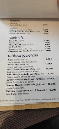 Restaurant Kampai, Place du Marché Versailles à Versailles menu