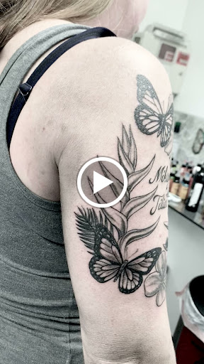 Explore shaded sleeve tattoo ideas, creative tattoo ideas in Syracuse, available at Reflective Design