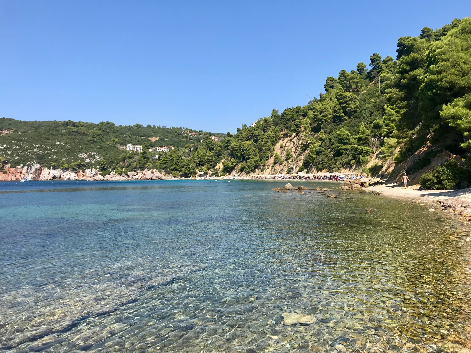 Photo of Stafilos beach with spacious bay