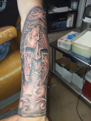 Explore c.r.p.s tattoo ideas for father and daughter, creative tattoo ideas in Odessa, available at Little Dragon Tattoos Studio