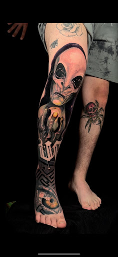 Explore men back tattoos ideas, creative tattoo ideas in Hanford, available at Moth Art & Tattoo Collective