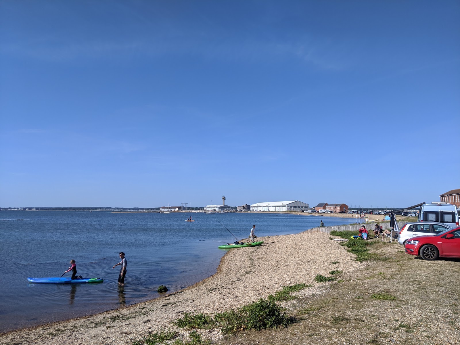 Photo of Calshot Beach and the settlement