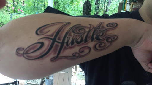 Explore tattoo collage ideas, creative tattoo ideas in Sanford, available at Pandoras Box Tattoo Studio