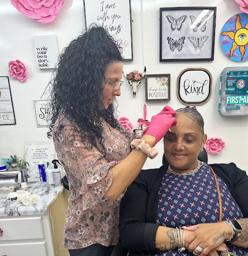 Explore neck tattoo ideas woman, creative tattoo ideas in Easley, available at Abnormal Gifts Body Piercing