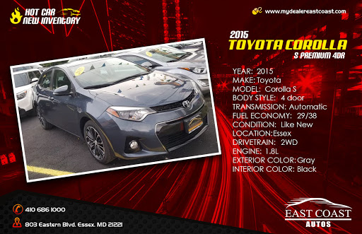 Used Car Dealer «East Coast Automotive Inc», reviews and photos, 803 Eastern Blvd, Essex, MD 21221, USA