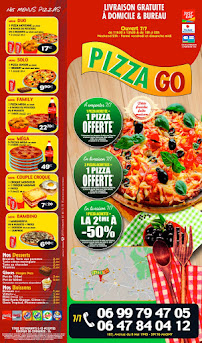 Menu / carte de Pizza Go à Masny