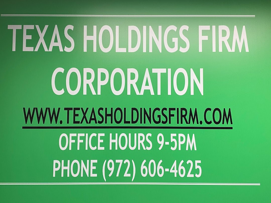 TEXAS HOLDINGS FIRM CORPORATION