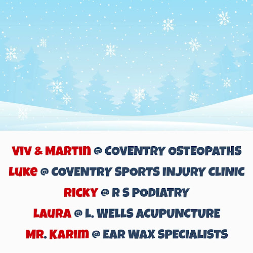 Coventry Osteopathic & Sports Injury Clinic Open Times