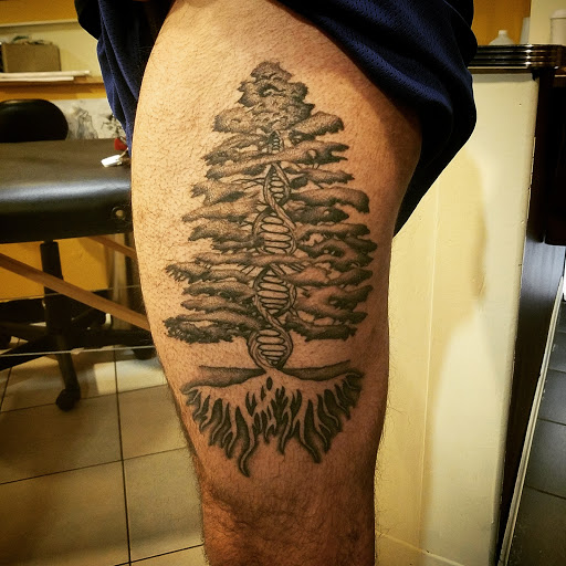 Explore tattoo ideas for chest, creative tattoo ideas in Amherst, available at Wanderlust Tattoo & Piercing