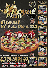 Pizzeria Royal Pizza à Vailly-sur-Aisne (la carte)