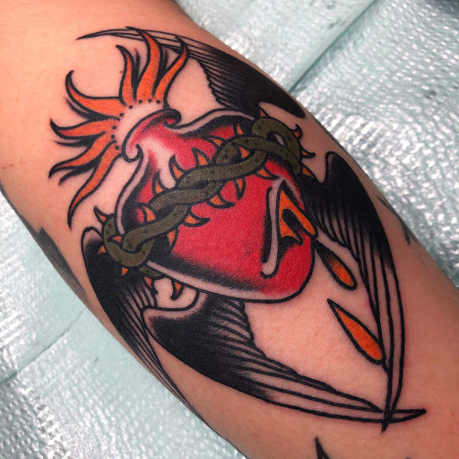 Explore war tattoo ideas, creative tattoo ideas in Lakeland, available at Black Swan Tattoo