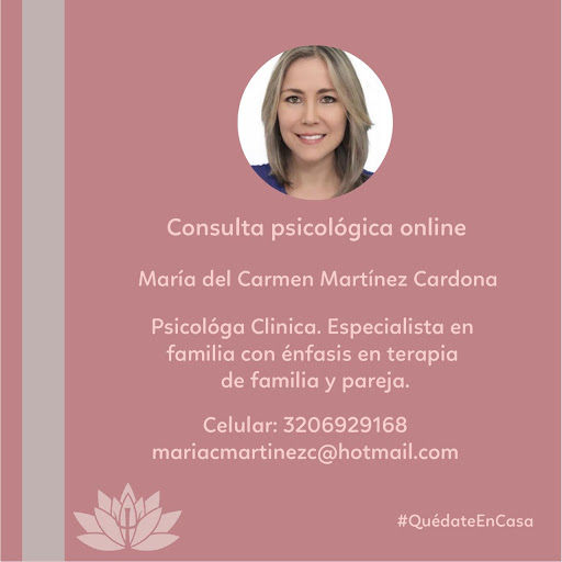 Dra. María del Carmen Martínez Cardona, Psicólogo
