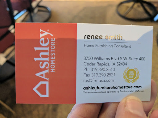 Furniture Store «Ashley HomeStore», reviews and photos, 3750 Williams Blvd SW, Cedar Rapids, IA 52404, USA