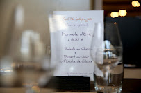 Restaurant Côté Cépages à Bar-le-Duc (le menu)