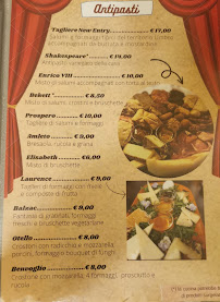 Ristorante Pizzeria La Taverna del Teatro à Trevi menu