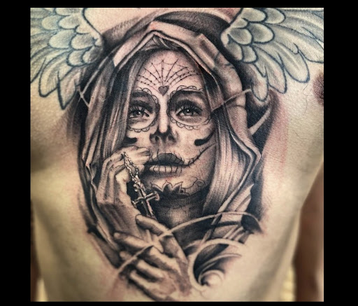 Explore mexico flag tattoo ideas, creative tattoo ideas in Libertyville, available at Art With Atattooed