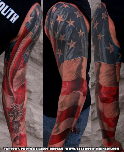 Explore native tattoo sleeve ideas, creative tattoo ideas in Lockport, available at Tattoo City by Larry Brogan