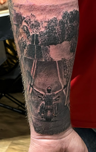 Explore carousel tattoo ideas, creative tattoo ideas in Brunswick, available at Brunswick Tattoo Company