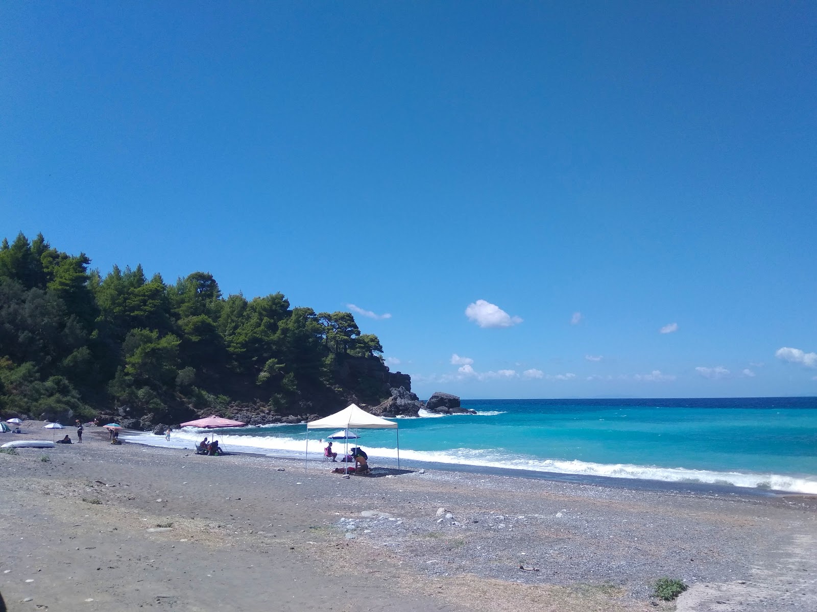 Fotografija Makrigialos beach udobje območja