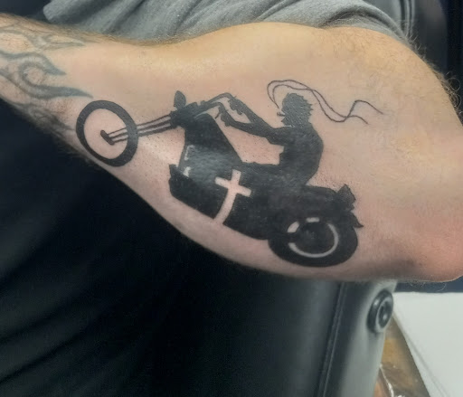 Explore calf tattoo ideas for guys, creative tattoo ideas in Stillwater, available at Its Only The Tip